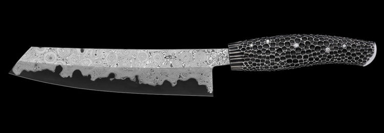 nesmuk diamond studded knife 